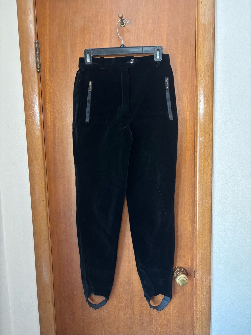 Vintage 1980s Escada Velvet Stirrup Trousers